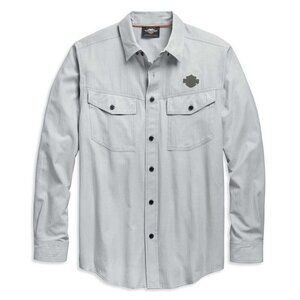 Harley-Davidson Men's Performance Micro-Perf V Twin Shirt Gray XL